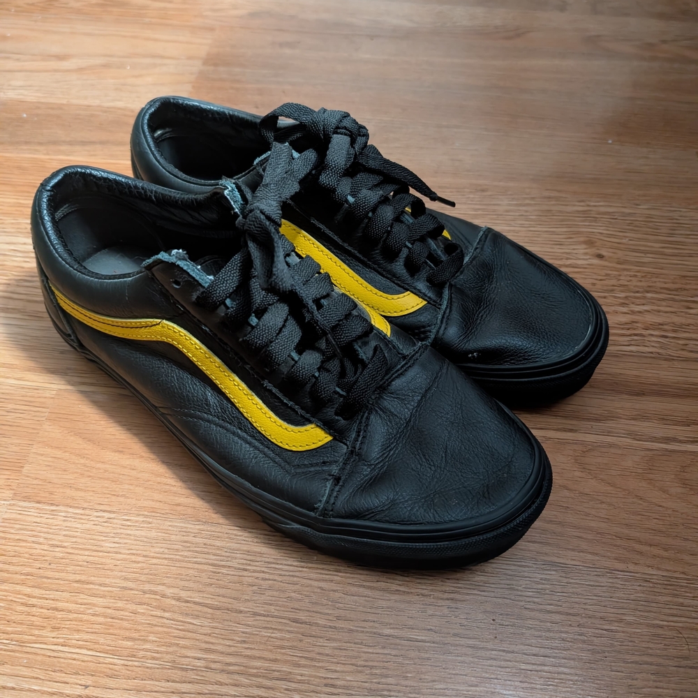 Vans Black and Yellow Men's Sneakers